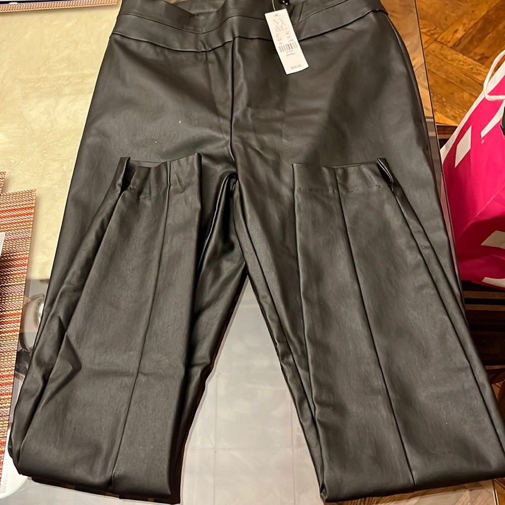 Black pleather pants